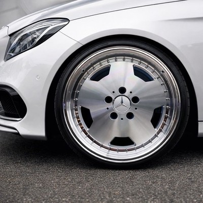 FULL MACHINED 18 INCH MERCEDES AERO OZ HAMMER RIMS WHEELS SET4 NEW