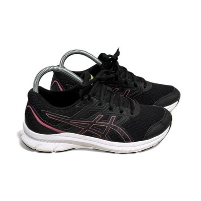 ASICS Jolt 3 Women s Sz 8 Running Shoes Lace Up Sneakers Black /Hot Pink