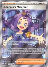 ACEROLA'S MISCHIEF POKEMON MEGA EVOLUTION 165/132 ULTRA RARE LIGHTLY PLAYED