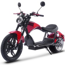 MotoTec Raven 60V 2500W 30Ah Lithium Electric Scooter 28mph - Red