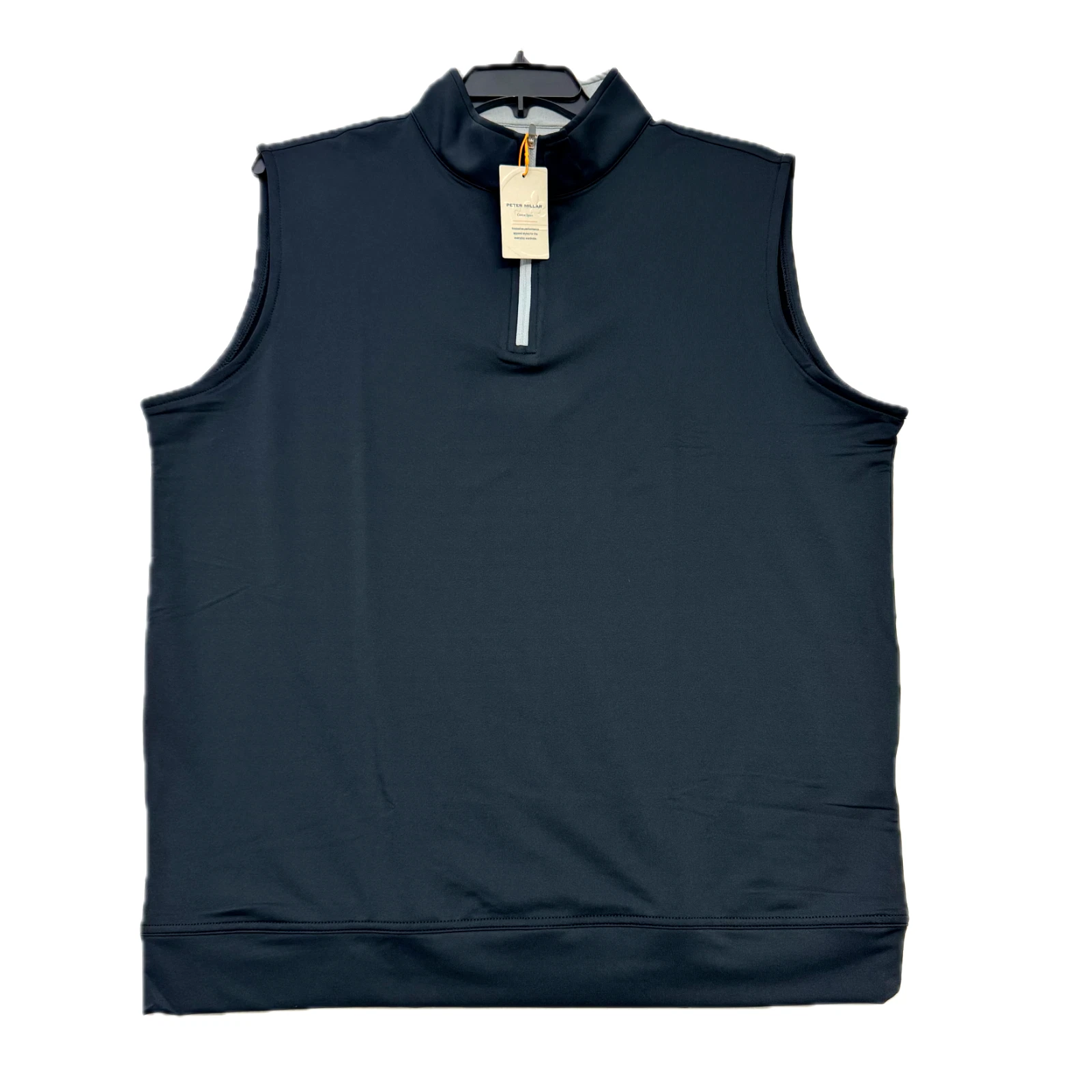 Peter Millar Crown Sport Galway Quarter Zip Vest Mens XL Black NWT Golf
Opens in a new window or tab