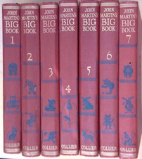 John Martin's Big Book 7 Vols Complete Set 1928 P.F. Collier Childrens Anthology