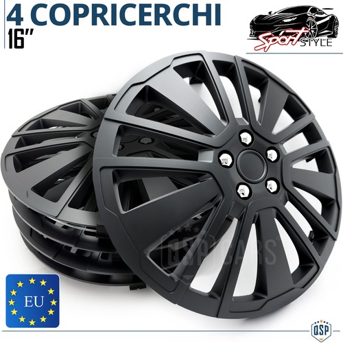 4 Copricerchi per Ford Ranger 2 T5 16'' Pollici Coppette Nere 15 Razze MADE in E - Foto 8 di 13