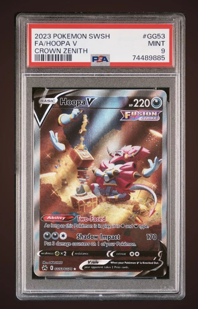 2023 Pokemon SWSH Crown Zenith GG41/GG70 Full Art/Raikou V PSA 10