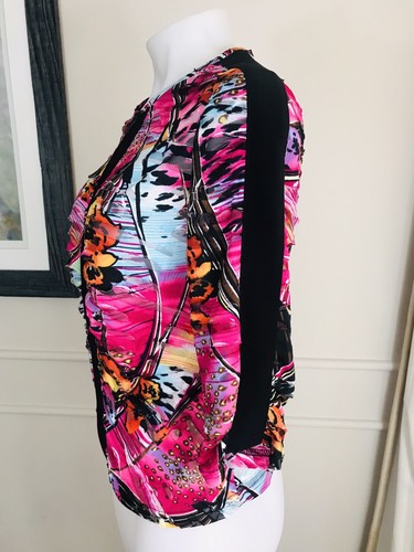 Joseph Ribcoff Woman's Blouse Zipper ~ Sz 8 ~ Made in Canada ~ RARE ~ - Picture 3 of 8