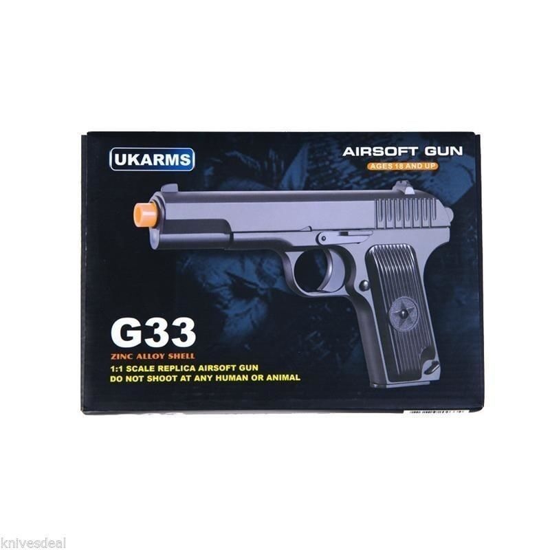 G33 Full Metal Military Airsoft Spring Pistol TACTICAL Hand Gun