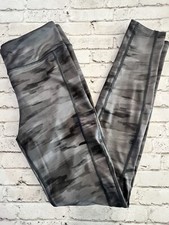 Hurley Athletic Performance Leggings Woman's Gray Camouflage Medium