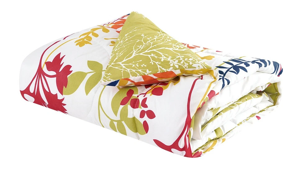 Juego de edredón de cama Selena 8 piezas doble-completo-queen-king con sábanas y fundas de almohada Foto 3 de 4