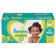 pampers swaddlers count