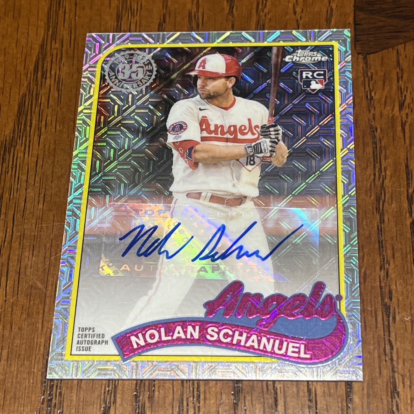 2024 Topps Series 2 Nolan Schanuel Silver Pack Mojo Refractor Auto 🔥🔥🔥