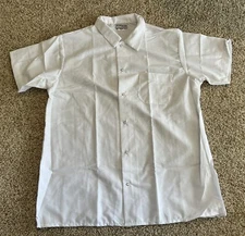 Chef Trends By Pinnacle Uniform Short Sleeve Shirt White Size L
