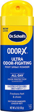 Dr. Scholl'S ODOR-X ULTRA ODOR-FIGHTING SPRAY POWDER, Freshens Feet  Shoes 4.7