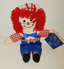 DAKIN RAGGEDY ANDY APPLAUSE 80TH BIRTHDAY EDITION 9.5" CLOTH RAG DOLL 1995 