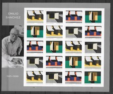 Scott #5597c IMPERFORATE (NO DIE-CUT) Emilio Sanchez Pane of 20, MNH-SOLD OUT