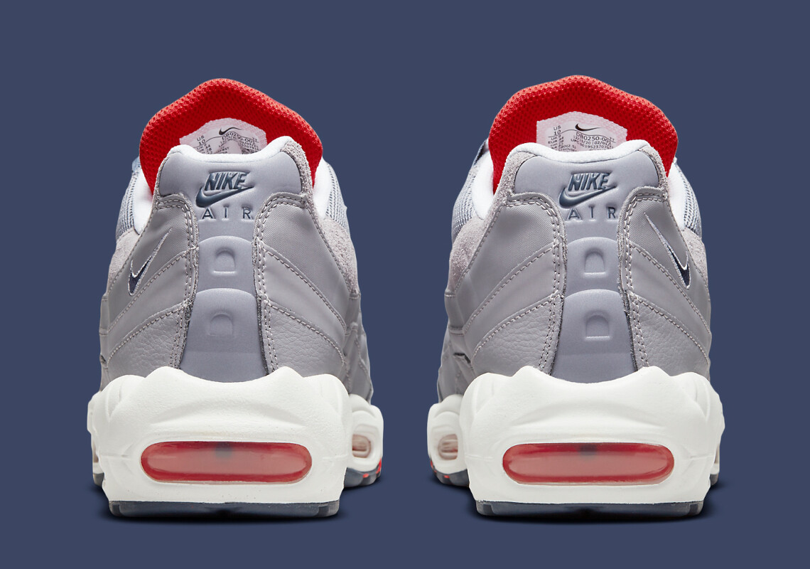 Nike Air Max 95 Cement Grey Thunder Blue Red Patriots DB0250-001