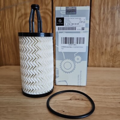 Genuine Mercedes-Benz Engine Oil Filter Kit Cartridge Seal OE 2761800009