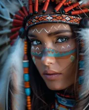 Professional 8x10 Photos: Beautiful Native American Woman Art Quality  99068192