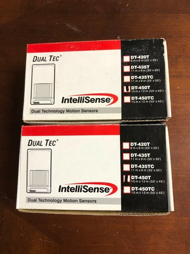 New IntelliSense DT-450TC 50’ X 40’ Dual-Tec PIR Motion Sensor Honeywell