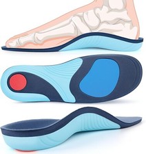 Plantar Fasciitis Insoles, 220 lbs High Arch Support Inserts for Women Men,