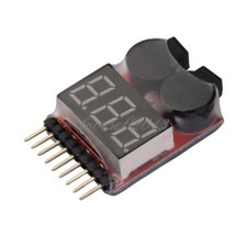 2/5/10PCS NEW 1-8S Lipo Li-ion Battery 2 In1 Tester Low Voltage Buzzer Alarm