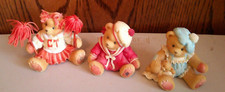 Lot 3 Cherished Teddies Debbie Cheerleader 156361 Miranda 476706 Donna 476730
