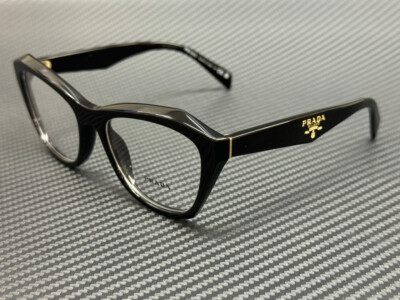 PRADA PR A20V 16K1O1 Black Women's 54 mm Eyeglasses