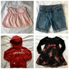 Size 3 Years Lot 4 Girls Piece Clothes Shorts Hoodie Dress Skirt Old Navy Floral