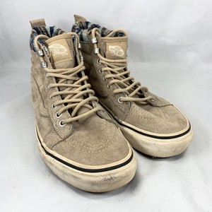 beige vans with fur inside