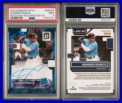 5枚 ASTRO サイン会 カードお渡し会 blue flame ウヌ ラキ PSA 9 2022 Donruss Optic Signatures Cracked Ice Navy Blue Wander