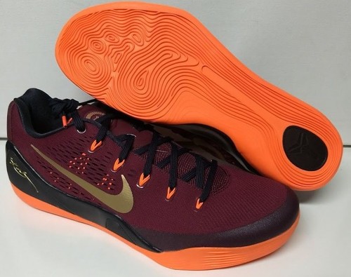 nike kobe ix size 15 deep garnet burgundy orange mens basketball