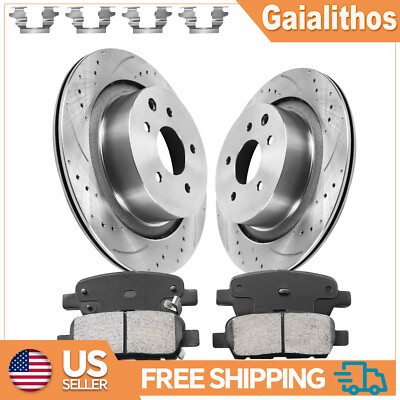 330mm Rear Disc Rotors Brake Pads for 2007 - 2013 Infiniti G37 G35