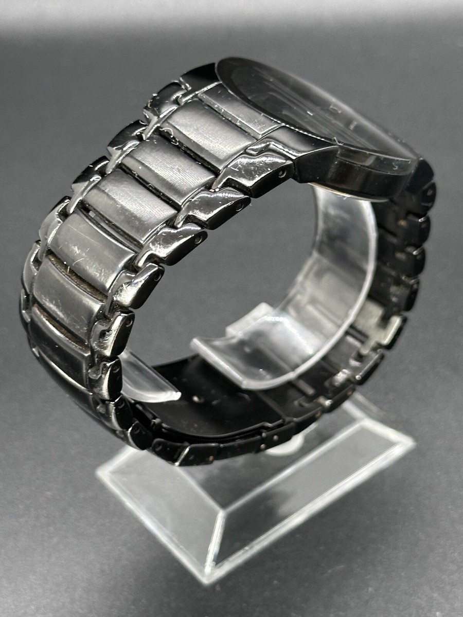 Working Large Fossil Arkitekt FS-4279 Men's Black Bracelet Watch 5