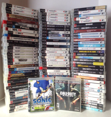 SONY PLAYSTATION 3   PS3   GAME LOT   YOU CHOOSE   BUY 3 GET 1 FREE!