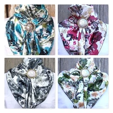 Wild Rag Scarf Western Cowboy Buckaroo Scarves Bandana Silky Cowgirl Paisley