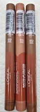 3X  L'Oreal Paris Infallible Matte Lip Crayon Smooth Caramel #512