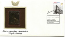 US Scott #3910b, First Day Cover 5/19/05 Las Vegas Single Chrysler Building