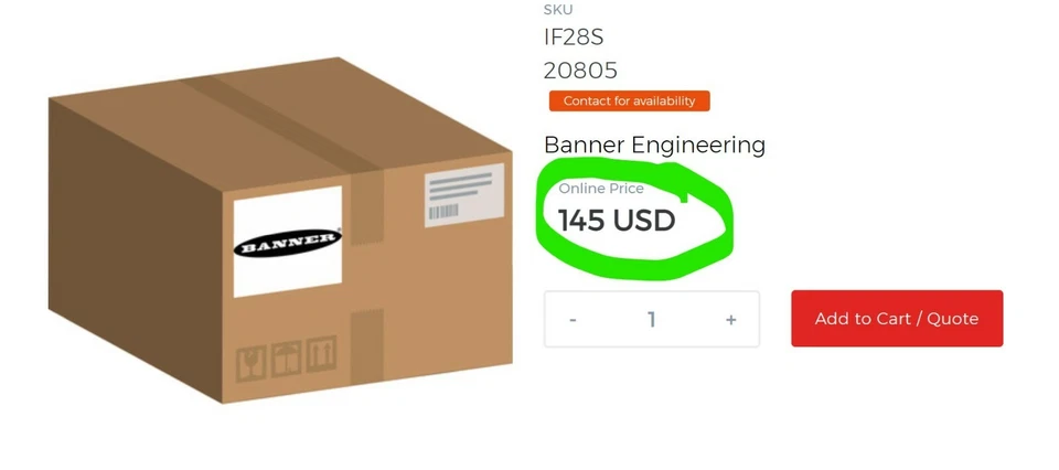 Banner Engineering IF28S, 20805 Single Fiber Cable 8ft/2.44m Length 32mm [D1B5] - Image 2 of 4