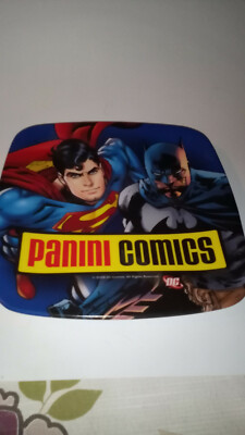Panini Coin Plate Coin Plate with Superman & Batman, Rare because not to buy
