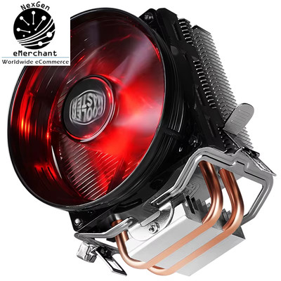 T20 CPU Cooler, 3Pin LED Fan, 2 Heat Pipes for LGA1700/1200/AM4/AM5 Radiator