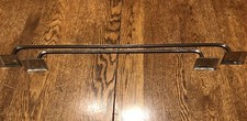 2 Vintage Chrome Bathroom Towel Wall Racks Rods LOT