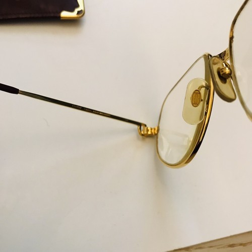 Occhiali Must Cartier Metallo Placcato Oro - Usati - Ottime Condizioni - Foto 4 di 13