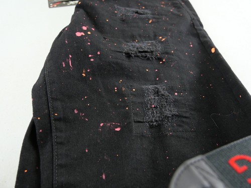 LIONS CREST ENGLISH LAUNDRY Unisex 32w Black, Pink Dots Stretch Shorts NEW $62 - Picture 7 of 7