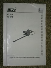 MTD HT51E / HT61E Heckenschere Heimwerker Bedienungsanleitung