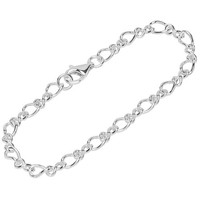 Armband 925 Sterling Silber 19Cm Panzerkette Damen Armkette Oval Armbandkette