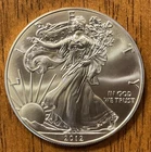 2012 AMERICAN SILVER EAGLE DOLLAR COIN 1 OZ. 999 PURE FINE SILVER