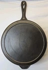 Unmarked Wagner Cast Iron Deep Skillet Chicken Fryer Heat Ring Restored 1930s
