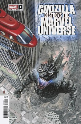 GODZILLA DESTROYS THE MARVEL UNIVERSE #1 (OF 5) E.J. SU FAN FAVORITE VARIANT