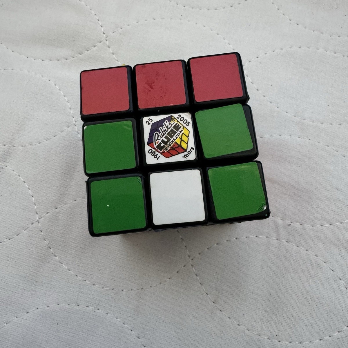 VINTAGE RUBIK'S CUBE 25 YEARS 1980-2005 TOY GAME PRE-OWNED CUBE