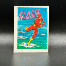 1986 Super Amigos Sticker card Venezuela FLASH  48 Agencia Reyauca