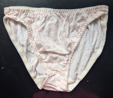 Vtg S New Nos Christian Dior Intimates Signature Logo Bows Panty Cotton bikini